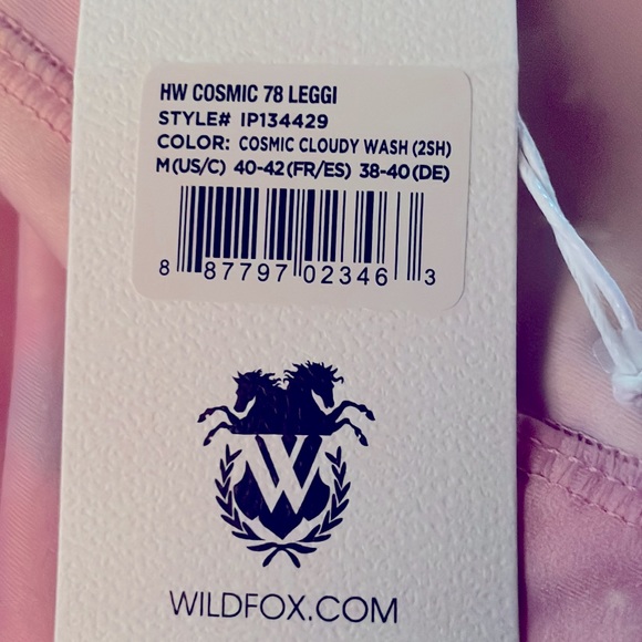 Wildfox Leggings High Waist 5/8 Ankle Length Compression Crop Cosmic Cloud - Picture 8 of 9